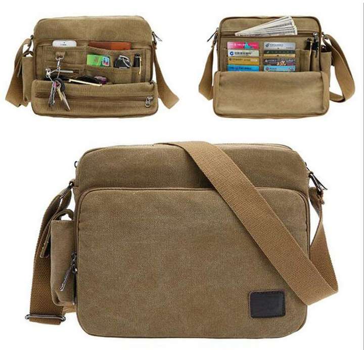 Flipkart Futurekart Men s Retro Military Canvas Messenger Bag Hiking Camping Bag Sling Bag Sling Bag