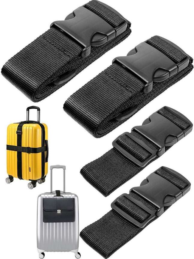 DIY Crafts Adjustable Bag Luggage Straps for Travel Accessories Pack of 2 Luggage Strap Multicolor Price in India Flipkart