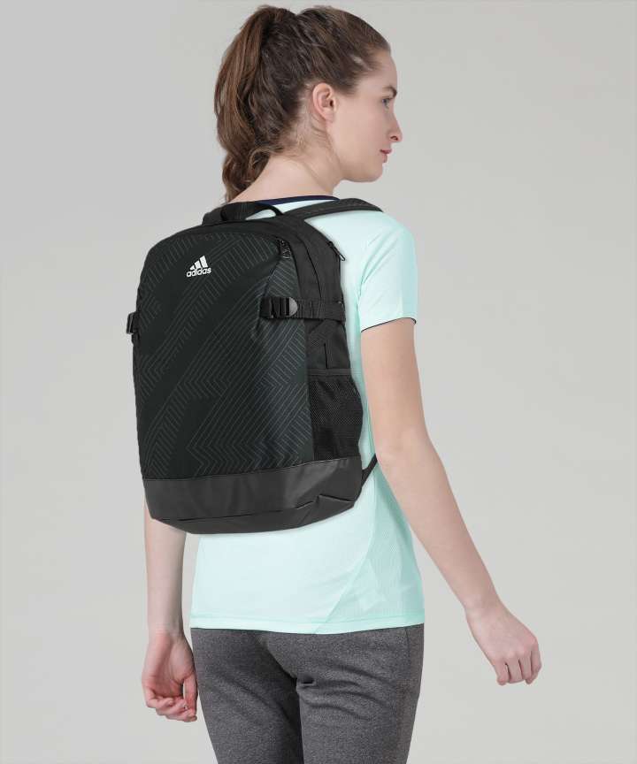 ADIDAS POWER BP IV GR 15 L Backpack BLACK WHITE WHITE Price in India Flipkart