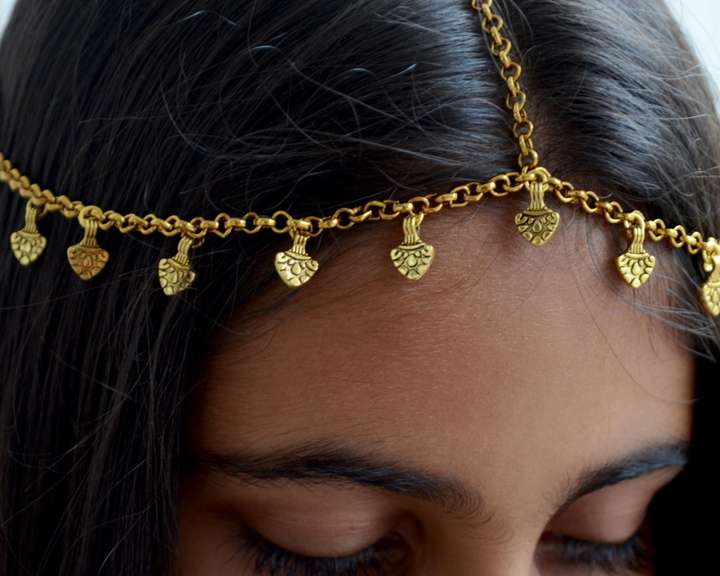 Antique gold matha patti online