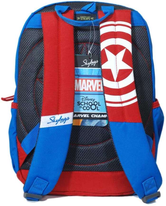 SKYBAGS Marvel Avengers School Bag for Boys Captain America Skybag Blue Casual Backpack Disney School Bag 18 L Backpack Blue Price in India Flipkart
