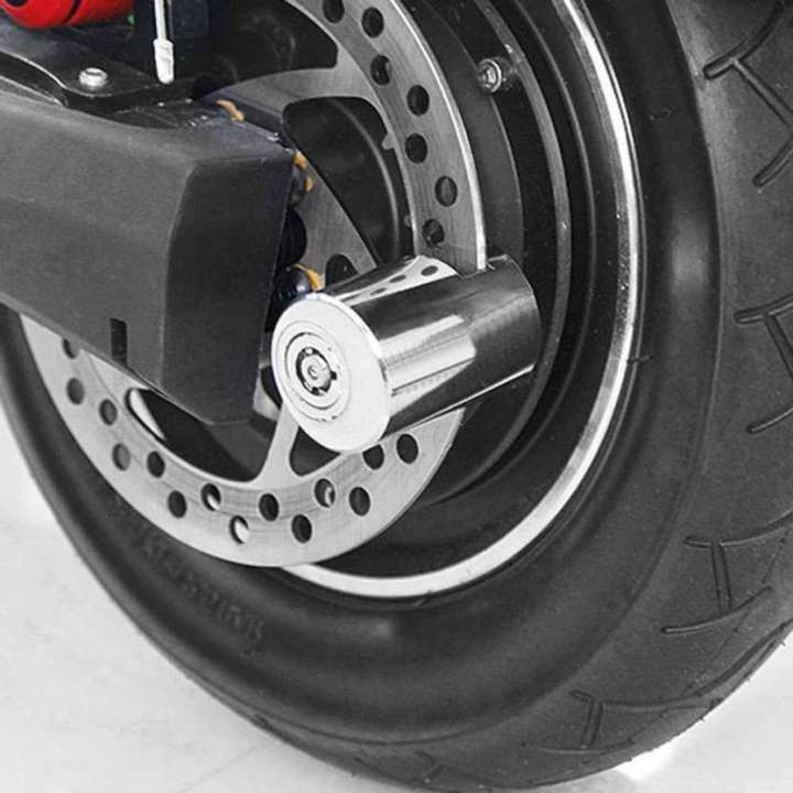 TRP Traders Heavy Duty Disc Brake Lock Anti Theft Stainless Steel 7mm Pin Wheel Locking Security Lock for Bike and Motorcycle Chrome Heavy Duty Disc Brake Lock Disc Lock Price in