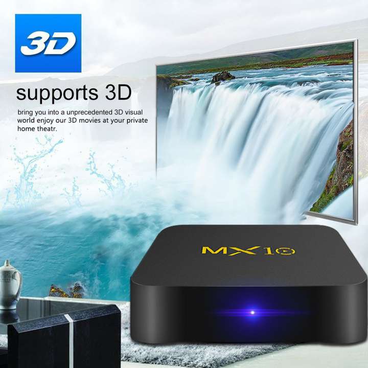 TECHGEAR TV Box -MX10 with Android 8.1 OS,Features 4GB + 32GB Rockchip RK3328 Quad-Core 64 Bits, Support WiFi 100M LAN 3D 4K HDR, Smart TV Box with 2.4G Remote Media Streaming Device - TECHGEAR TV Box -MX10 with Android 8.1 OS,Features 4GB + 32GB Rockchip RK3328 Quad-Core 64 Bits, Support WiFi 100M LAN 3D 4K HDR, Smart TV Box with 2.4G Remote Media Streaming Device -