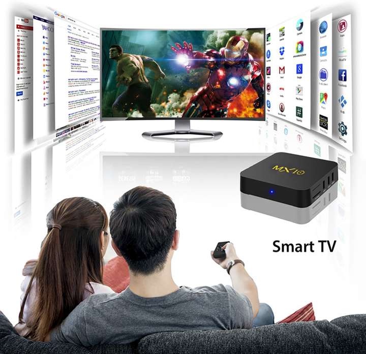 TECHGEAR TV Box -MX10 with Android 8.1 OS,Features 4GB + 32GB Rockchip  RK3328 Quad-Core 64 Bits, Support WiFi 100M LAN 3D 4K HDR, Smart TV Box  with 2.4G Remote Media Streaming Device - TECHGEAR : Flipkart.com