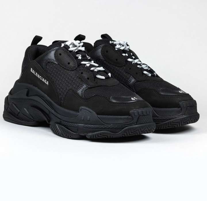 BALENCIAGA Triple S Sneakers All Black Running Shoes For Men Buy BALENCIAGA Triple S Sneakers All Black Running Shoes For Men Online at Best Price Shop Online for Footwears in India Flipkart