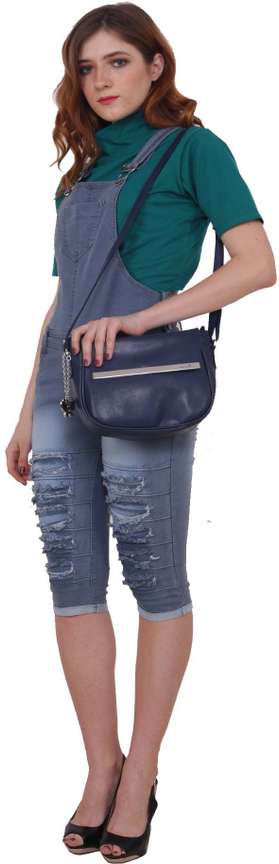 Butterflies Blue Sling Bag Ladies Butterfly Purse Branded Ladies Purse Under 500 stylish party smart with small lady girls fancy combo below mini big short leather shoulder Navy Blue Price in