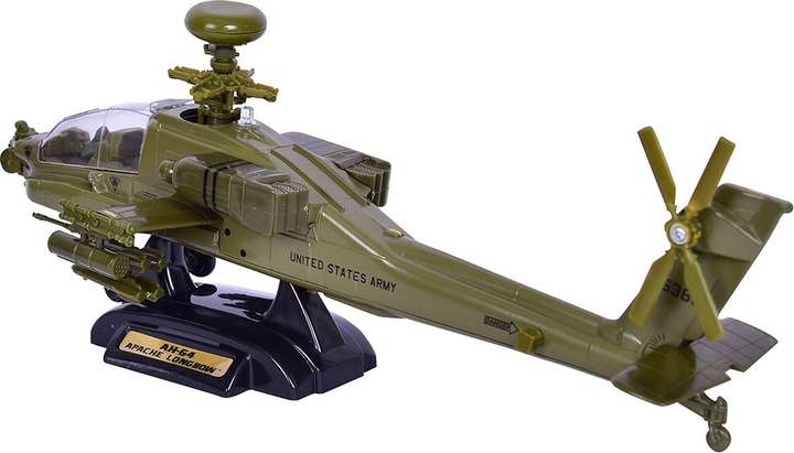 Motormax Die Cast Sky Wings 1:48 Boeing AH-64 Apache Longbow