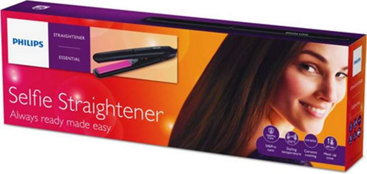 PHILIPS HP8302 Essential Selfie Straightener Black Hair Straightener PHILIPS Flipkart