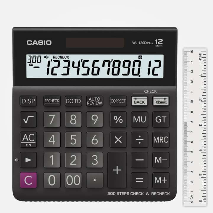 CASIO WJ 120DPLUS Desktop Basic Calculator