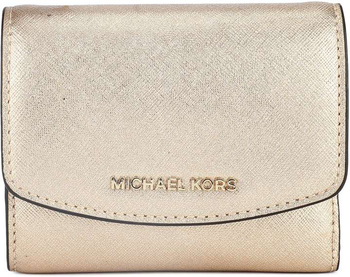 Michael kors gold wallet clearance