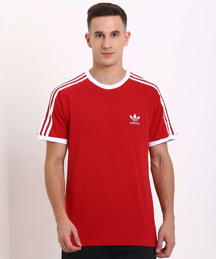 ADIDAS ORIGINALS Striped Men Round Neck Red T Shirt Buy ADIDAS ORIGINALS Striped Men Round Neck Red T Shirt Online at Best Prices in India Flipkart