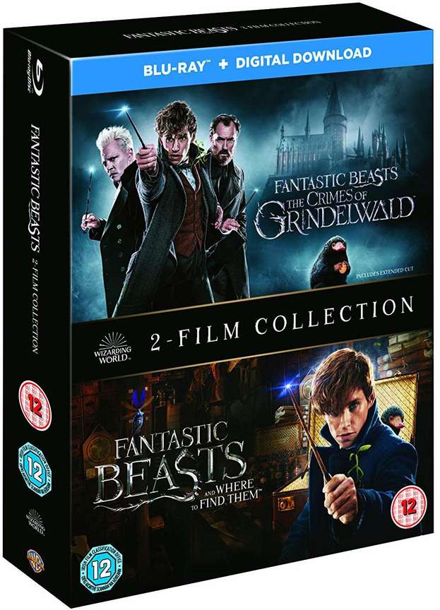 Fantastic Beasts 2 Movies Fantastic Beasts Where to Find Them Fantastic Beasts The Crimes of Grindelwald Blu ray Bonus Disc Digital Download 3 Disc Slipcase Fully Packaged Import