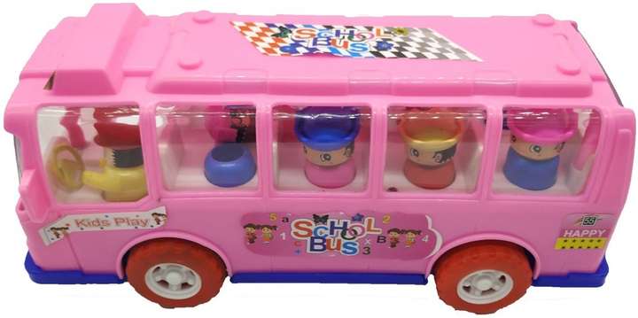 Pink school bus toy clearance