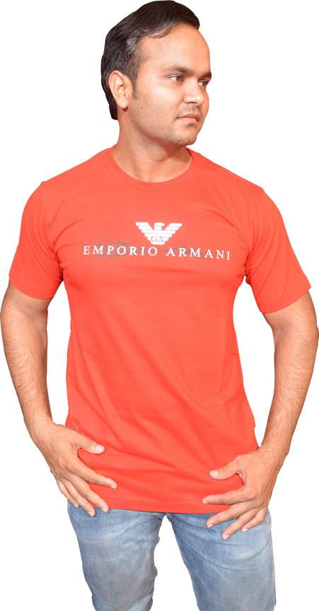 EMPORIO ARMANI Printed Men Round Neck Red T Shirt Buy EMPORIO ARMANI Printed Men Round Neck Red T Shirt Online at Best Prices in India Flipkart