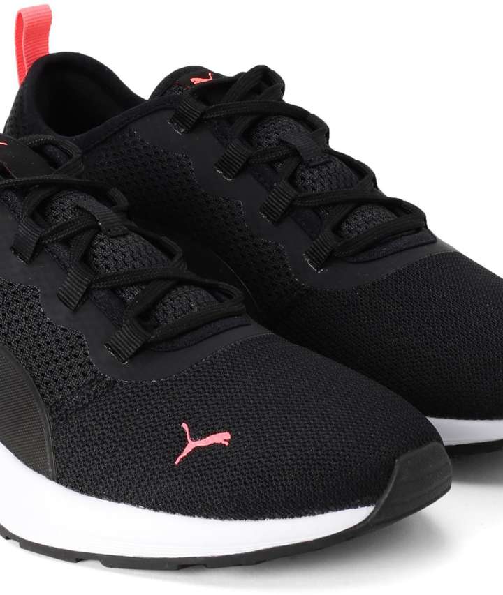 PUMA Sirena Sport Black Pink Alert Running Shoes For Women Buy PUMA Sirena Sport Black Pink Alert Running Shoes For Women Online at Best Price Shop Online for Footwears in India