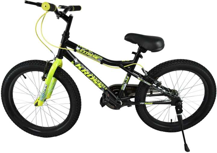 Kross Extreme 2.40 Bike For Kids Of Age 5 8 Yrs Black Yellow 20 T Recreation Cycle Price in India Buy Kross Extreme 2.40 Bike For Kids Of Age 5 8 Yrs