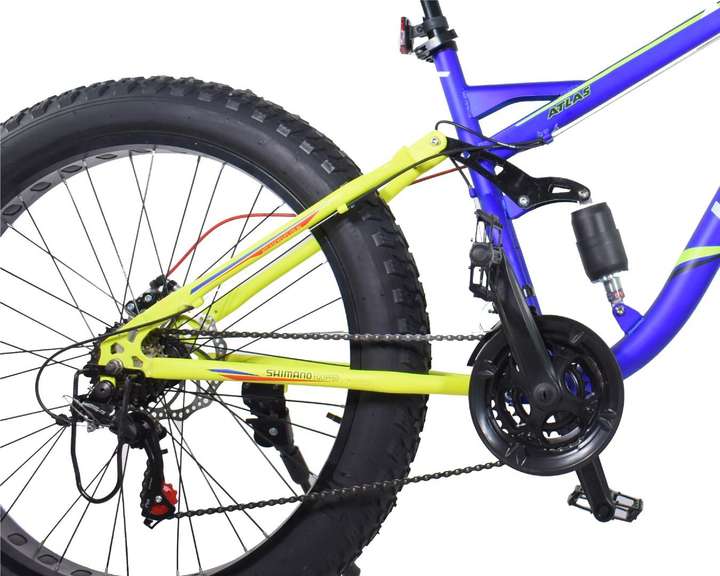 ATLAS Turbine Bike For Adults Blue Yellow 26 T Fat Tyre Cycle Price in India Buy ATLAS Turbine Bike For Adults Blue Yellow 26 T Fat Tyre Cycle online at Flipkart