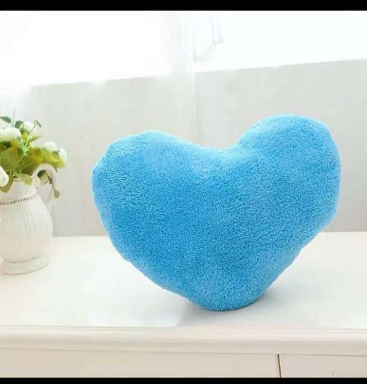 Blue heart cushion hot sale