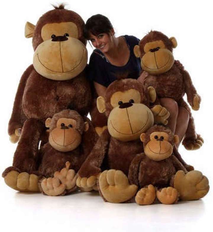 Lovey Dovey Premium Quality Life Size Cute Giant Stuffed Big Monkey 120 cm Premium Quality Life Size Cute Giant Stuffed Big Monkey Buy MONKEY toys in India. shop for
