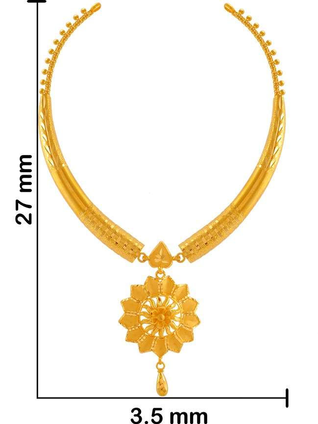 PC Chandra Jewellers GLN 683 Choker Yellow Gold Precious Necklace Price in India Buy PC Chandra Jewellers GLN 683 Choker Yellow Gold Precious Necklace online at Flipkart