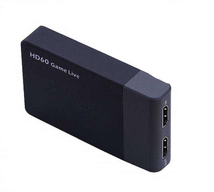 microware HD60 HDMI Game Capture HD60 USB 3.0 Live Stream Record Gameplay in HD 1080P 60FPS Edit Sounds Via Mic HD Capture Device for PS4 Xbox One and Nintendo Switch Media Streaming Device