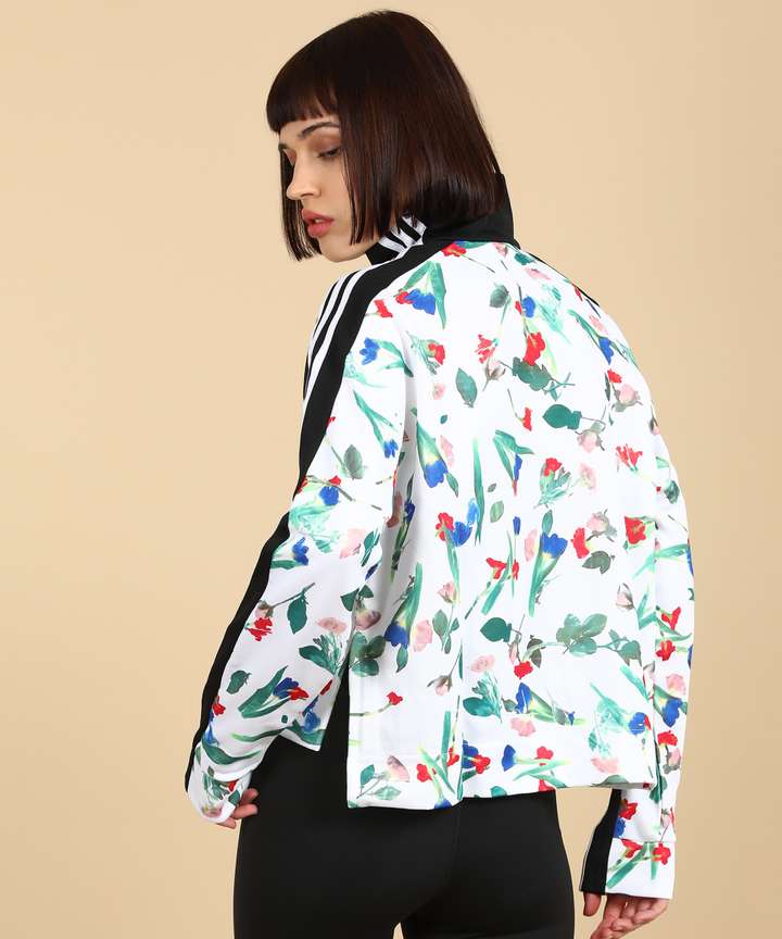 Adidas floral bomber jacket womens shop