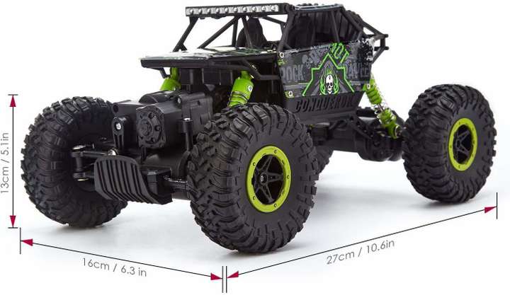 Bluetech Rock Crawler 1 20 2.4GHz Remote Control Car 4WD Off Road RC Monster Truck Green Rock Crawler 1 20 2.4GHz Remote Control Car 4WD Off Road RC Monster Truck Green