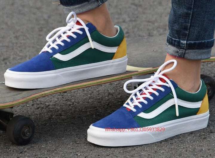 Vans Old Skool Vans Old Skool Yacht Club Blue Green Yellow Sneakers For Men Buy Vans Old Skool Vans Old Skool Yacht Club Blue Green Yellow Sneakers For Men Online at Best Price Shop Online for