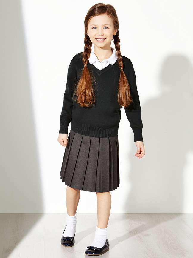 Black school uniform sweater hot sale