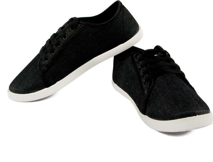 asian LR 13 Black Casual shoes Laceup shoes Canvas Shoes Sneakers For Women