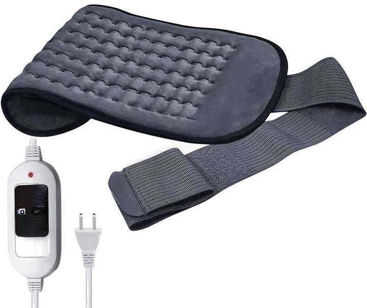Addmax Orthopedic Electric Heating Belt Waist Wrap Lumbar Support Back Brace Belt Lower Back Heat Therapy Pad with 3 Temperature Settings for Pain Relief of Abdominal Stomach Lumbar Muscle Strain etc....
