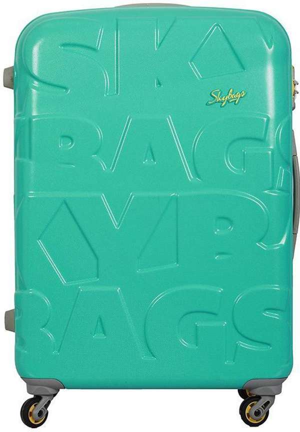 SKYBAGS Polycarbonate 55 cm Ramp Hard Trolley Turquoise Cabin Suitcase 4 Wheels 21 inch LIGHT TORQUISE Price in India Flipkart