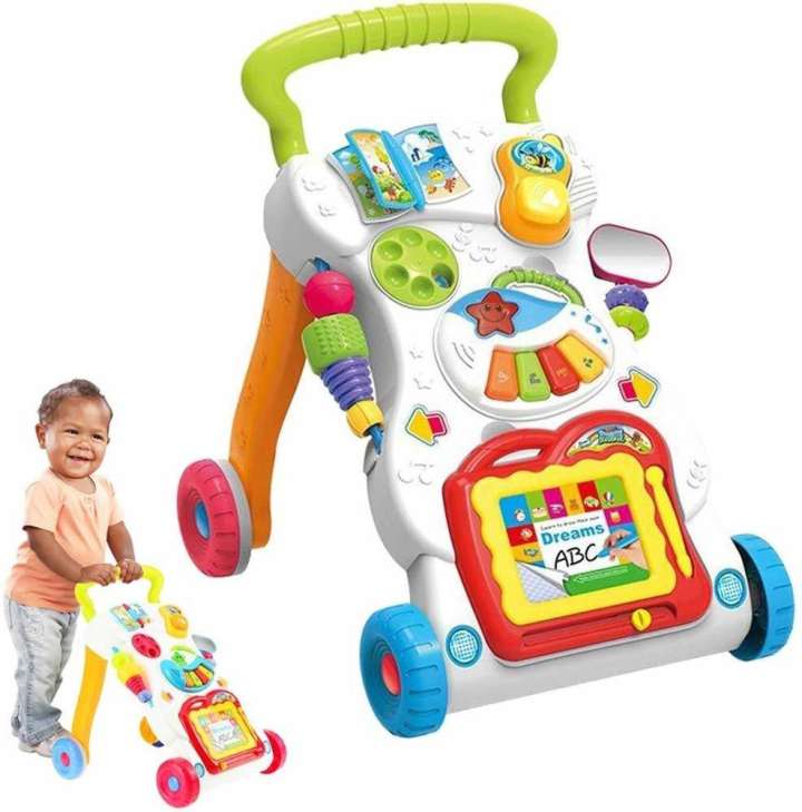 E Chariot Children Musical Walker Baby Activity Walker Toy Comes with Two Patterns Sit and Play Stand and Walk Price in India Buy E Chariot Children Musical Walker Baby Activity Walker Toy