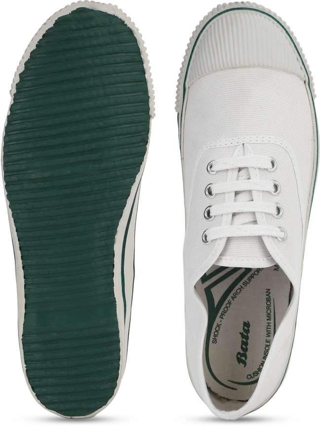 Bata white canvas shoes online