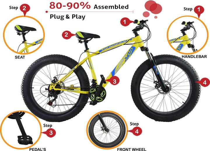 Mustang Thunder 2020 Fatboy Bike For Adults F.Green 26 T Fat Tyre Cycle Price in India Buy Mustang Thunder 2020 Fatboy Bike For Adults F.Green 26 T Fat Tyre Cycle online
