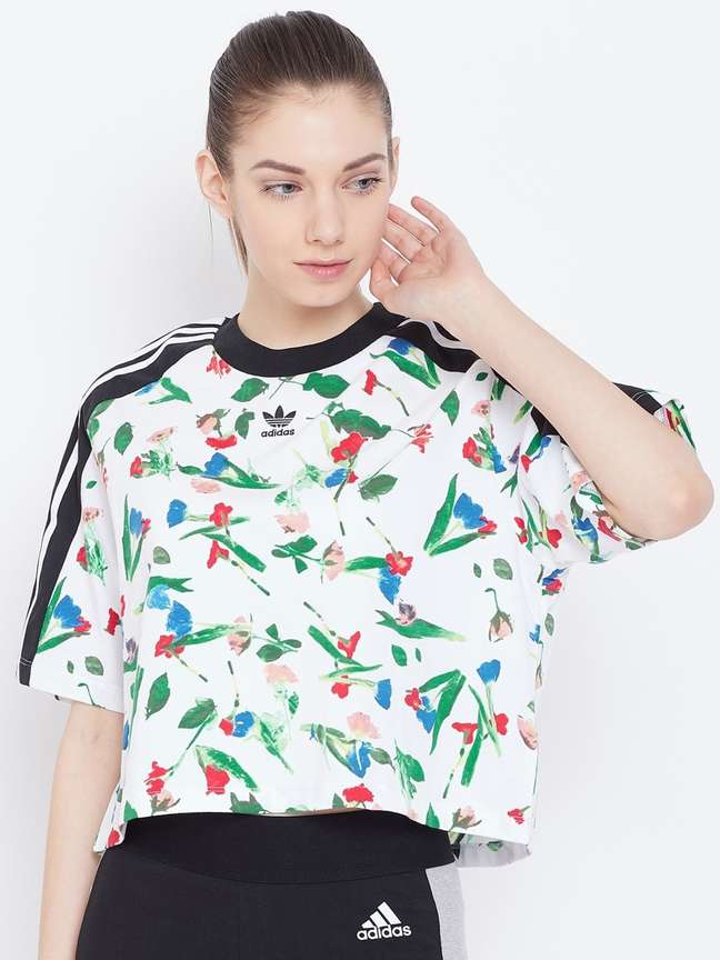 Adidas floral t shirt new arrivals