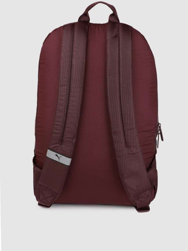 Burgundy puma backpack hot sale
