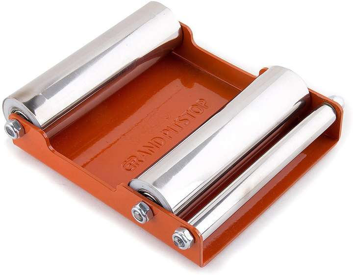 Bike wheel roller outlet