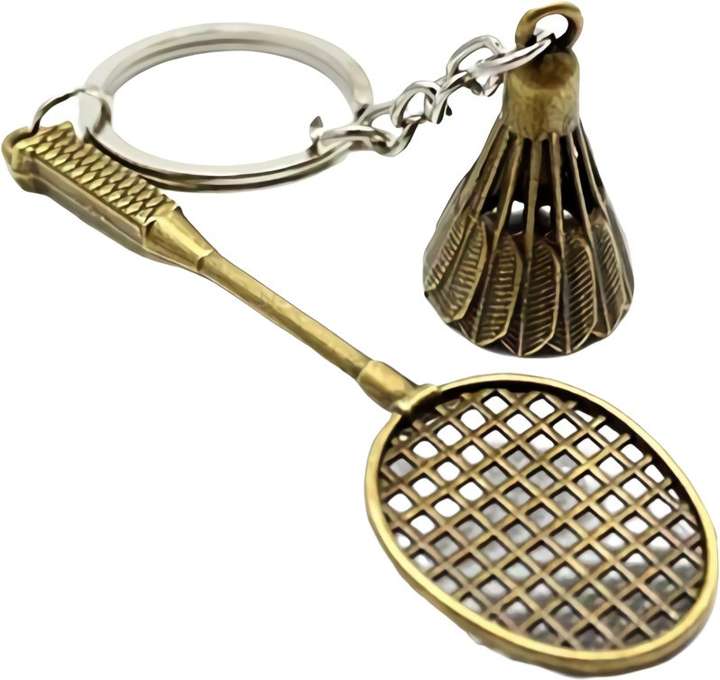Badminton racket keychain new arrivals