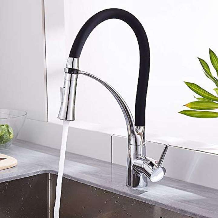 Kitchen faucet with offers pull down sprayer