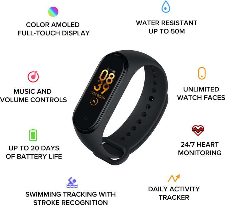 Mi Smart Band 4 Price in India Buy Mi Smart Band 4 online at Flipkart