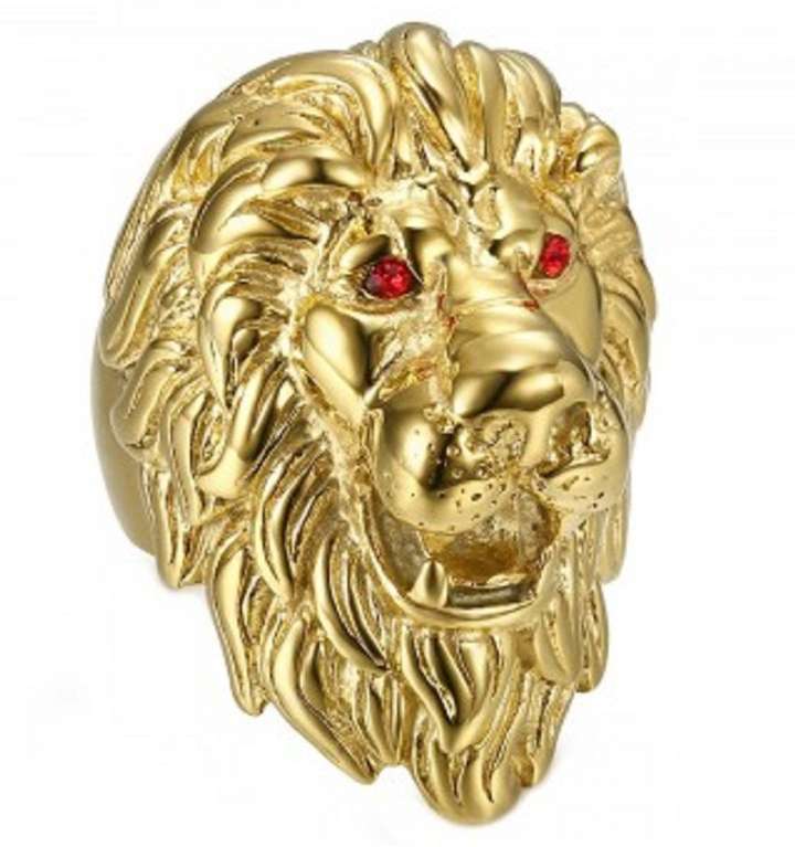 taringer Gold Lion Ring Stainless Steel Ring Price in India Buy taringer Gold Lion Ring Stainless Steel Ring Online at Best Prices in India Flipkart
