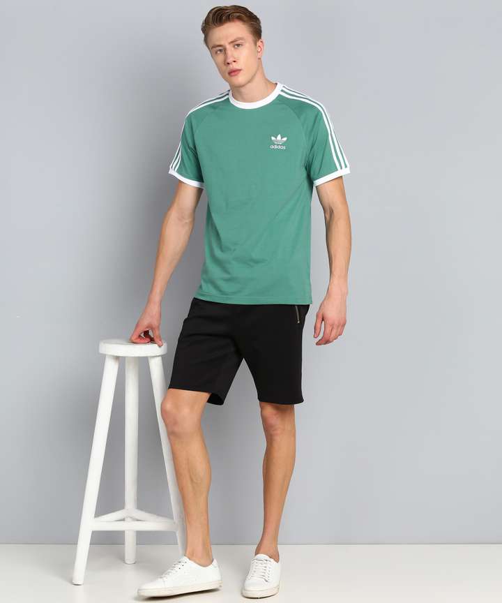 ADIDAS ORIGINALS Solid Men Round Neck Green T Shirt Buy ADIDAS ORIGINALS Solid Men Round Neck Green T Shirt Online at Best Prices in India Flipkart
