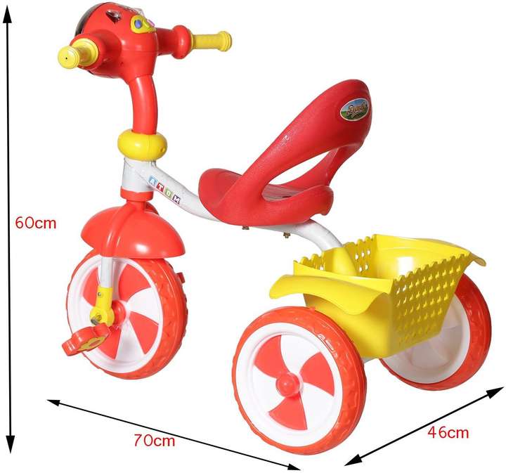 NHR Kids cycle with Lights and music Tricycle TOM DX RED Tricycle Price in India Buy NHR Kids cycle with Lights and music Tricycle TOM DX RED Tricycle online at Flipkart