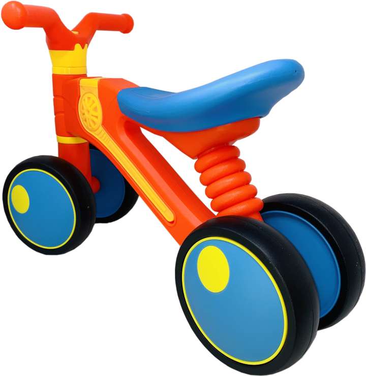 Miniature Mart Push Bike for Kids Balance Rider Tricycle for Baby Boy Girl No Pedal Quadie Cycle 1 3 Years Old Babies Kids Push Bike for Kids