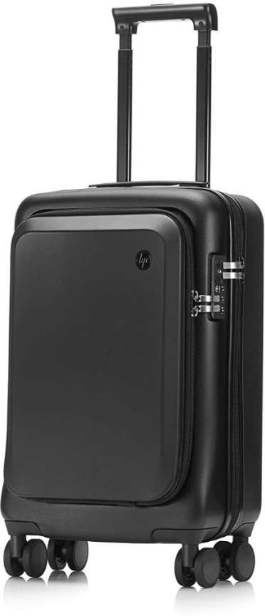 HP Cabin Luggage Trolley With Dedicated Laptop Compartment Cabin Suitcase 4 Wheels 15 inch Black Price in India Flipkart