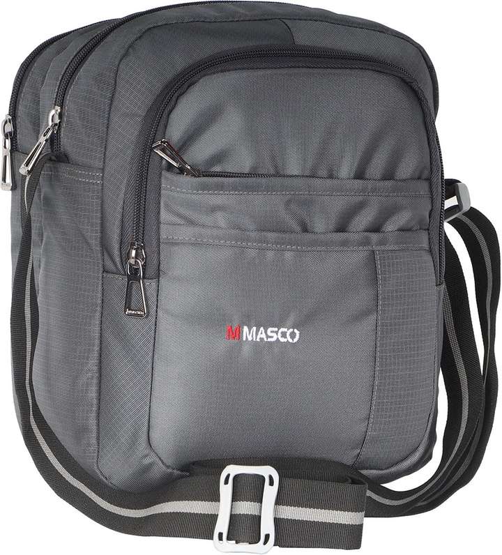 M MASCO Grey Sling Bag POLYESTER NYLON SLING BAG FOR MEN AND WOMEN GREY Price in India Flipkart