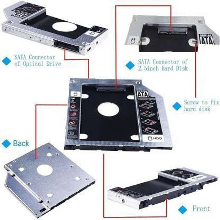 OraSaifu 2nd HDD Caddy 9.5mm SATA 3.0 2.5 HD Hard Disk Drive Enclosure SSD Case Box For Laptop CD ROM DVD ROM Optical Bay 4.5 inch External HDD Adapter Price in India Buy