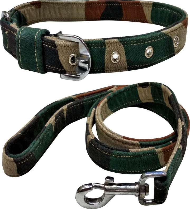 ADIOS Premium Quality Nylon 3D Military Printed 1 inch Dog Collar Belt Dog Belt Neck Size 43 cm to 54 cm Dogs 1.5m Lengthy Dog Collar Leash Price in India Flipkart