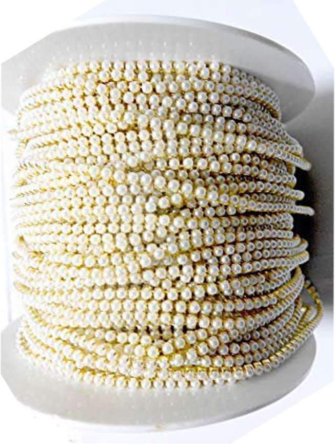 TAAJ Pearl Chain For Jewellery Making Crafts Bangles Jhumka Designing. Pack Of 15 Meters Pearl Chain For Jewellery Making Crafts Bangles Jhumka Designing. Pack Of 15 Meters shop for TAAJ products in...